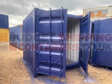 view of refurbished container with original cargo doors