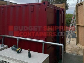 Delivery and placement of a storage container for Costa Coffee