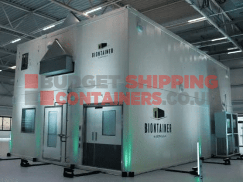 shipping container vaccine factory by BioNTech