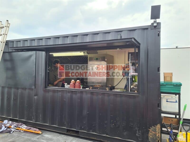 Shipping Container Serving Hatch