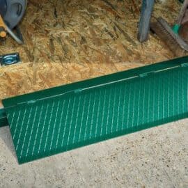 Green Folding Steel Ramp