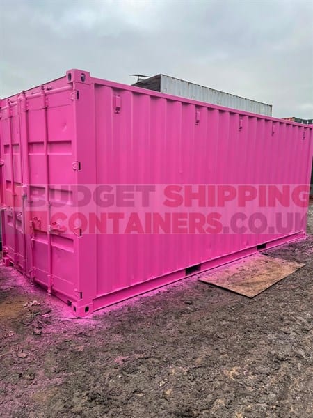 Bright Pink Roaming Art Installation Shipping Container
