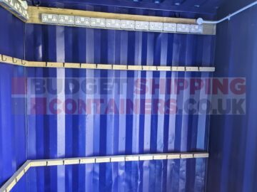 Strips of batons with hooks and plugs inside small charing pod container