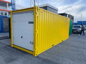 Galvanised Storage Container with Manual Garage Style Door