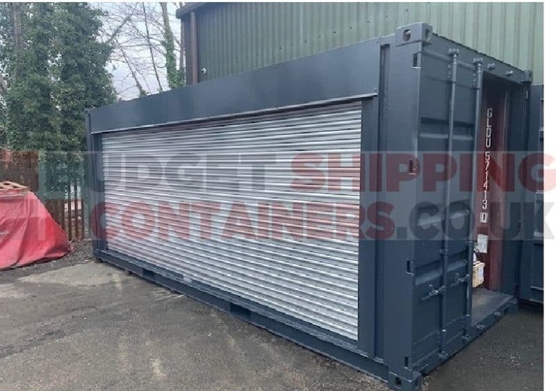 20ft Refurbished Container with galvanised roller shutter