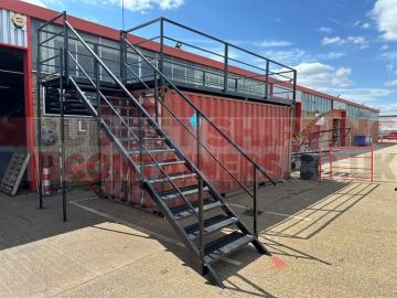 Shipping Container Roof Top Deck
