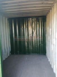 Inside view of a refurbished 10ft shipping container
