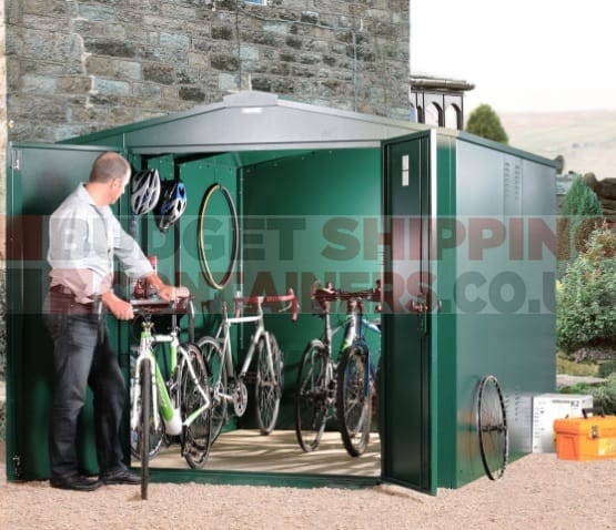 Police approved secure bike storage for up to 8 bikes