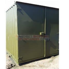 flat panel / easy open container doors with lock box fitted